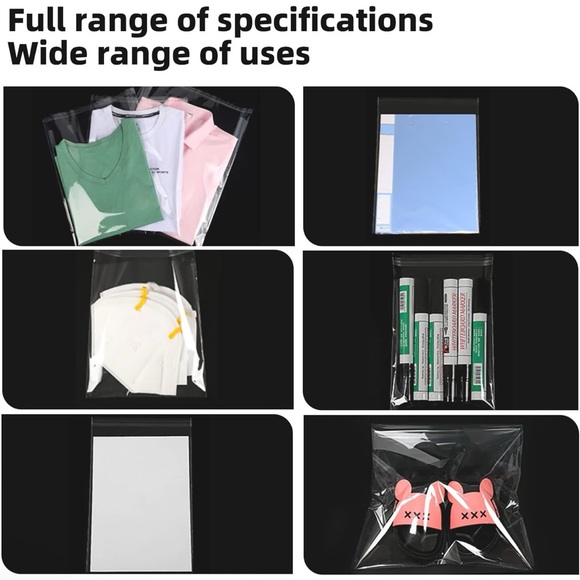 20 Crystal Clear Self-Sealing Bags - 10x14” - Picture 3 of 4